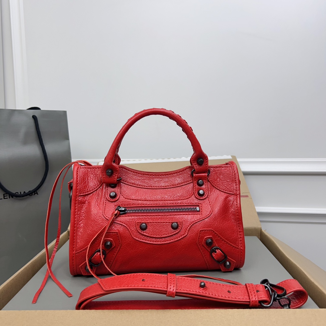 Balenciaga Women’s Le City Bag Mini in Red | Balenciaga US