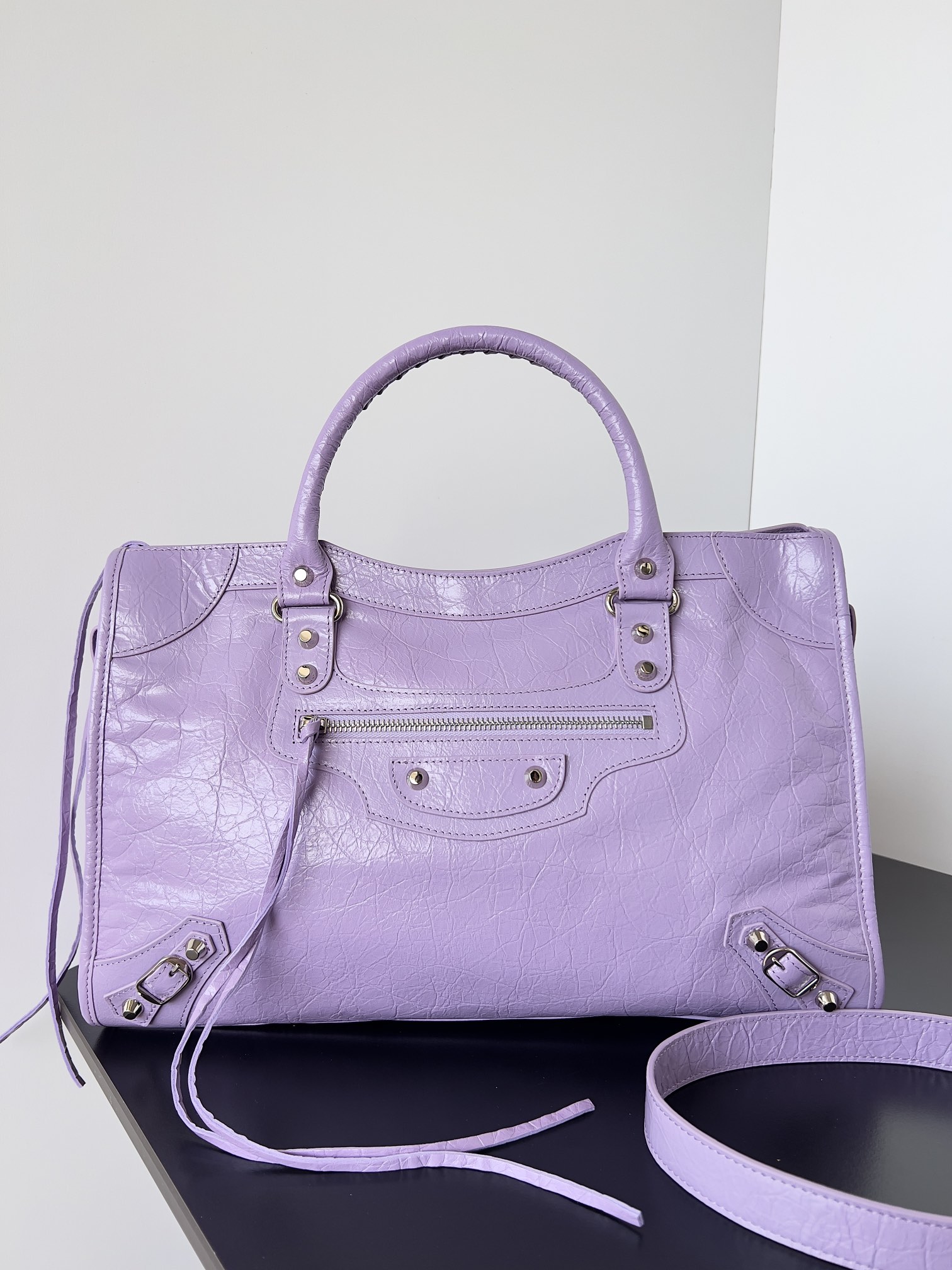 Balenciaga Women’s Le City Bag Small in Light Purple | Balenciaga US
