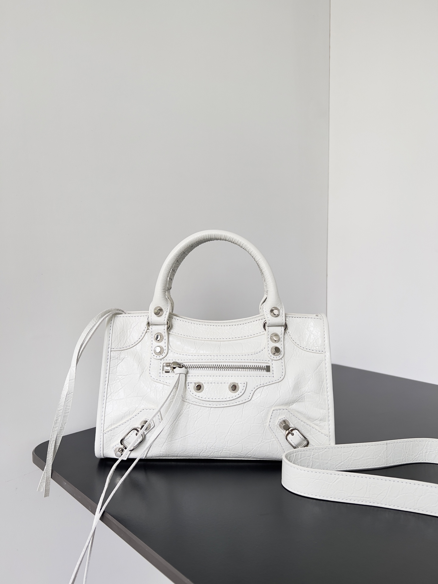 Balenciaga Women’s Le City Bag Mini in Optic White | Balenciaga US