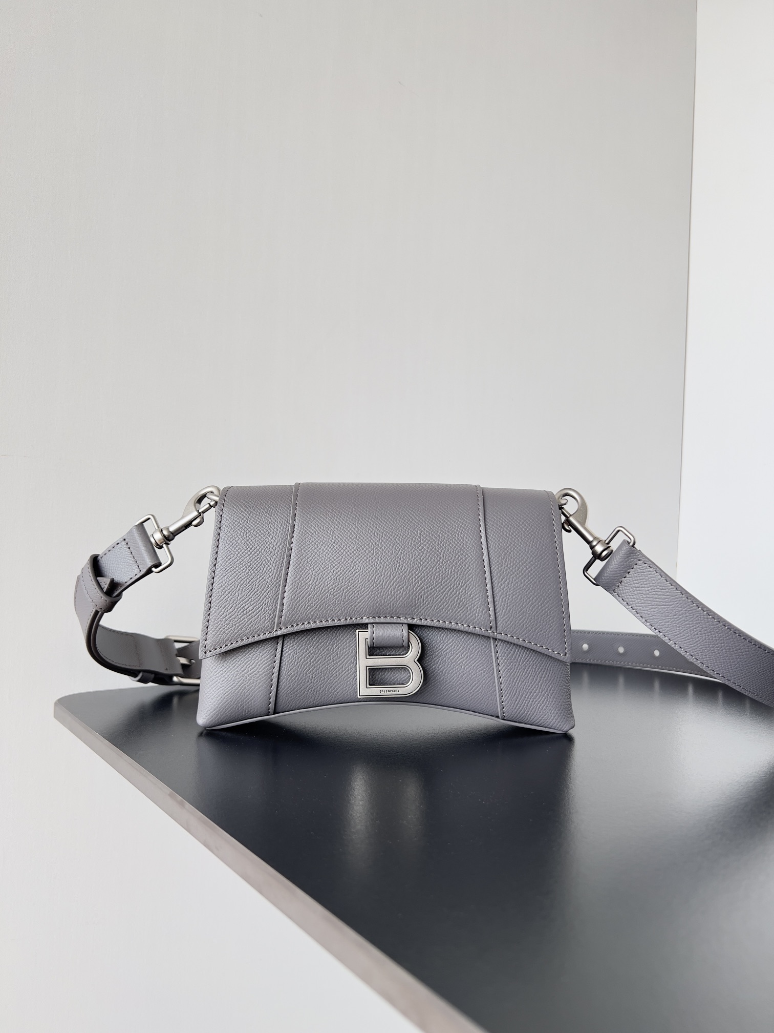 Balenciaga Treize Medium Dark Gray Leather Ladies Shoulder