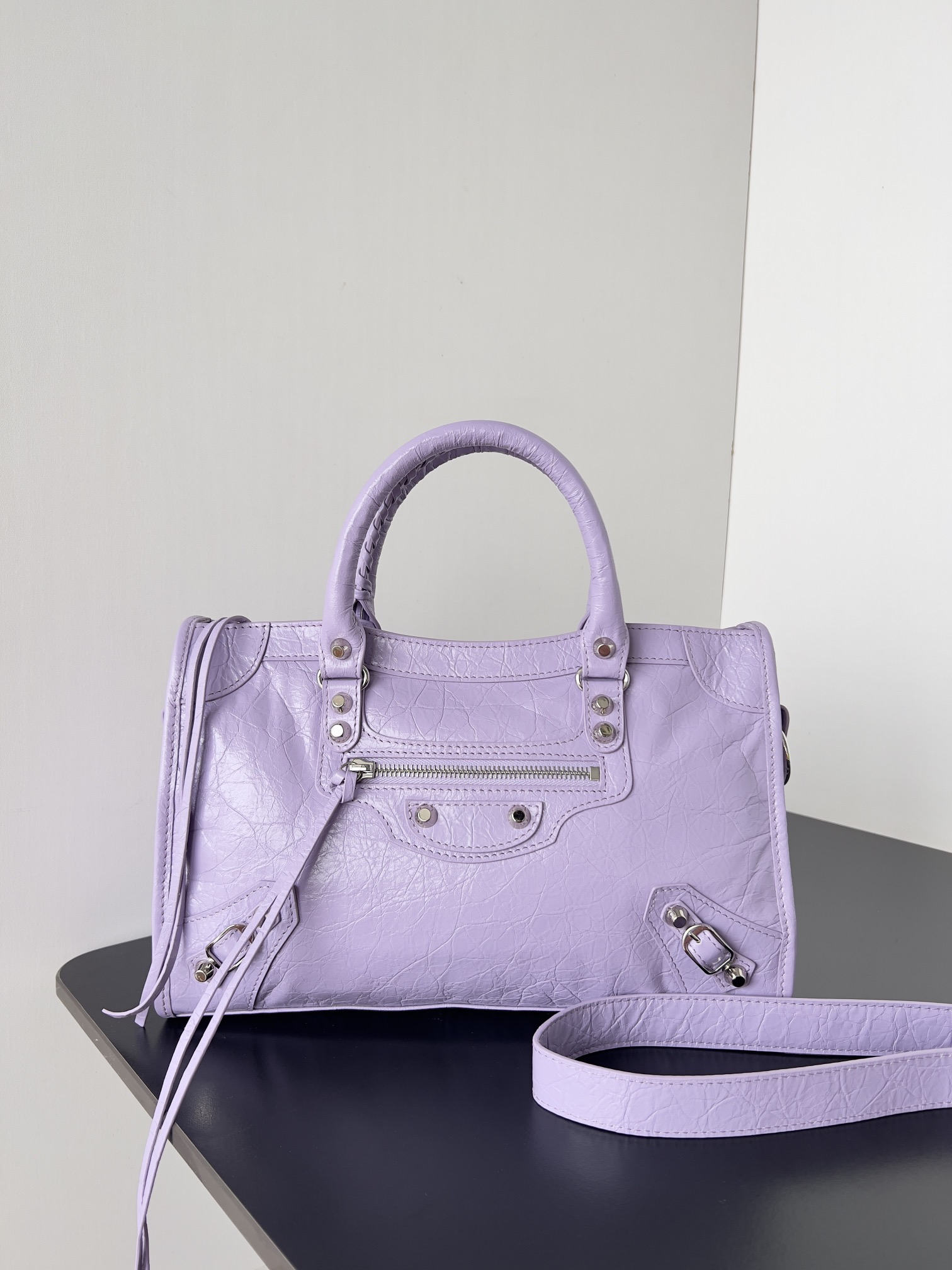 Balenciaga Women’s Le City Bag Small in Light Purple | Balenciaga US