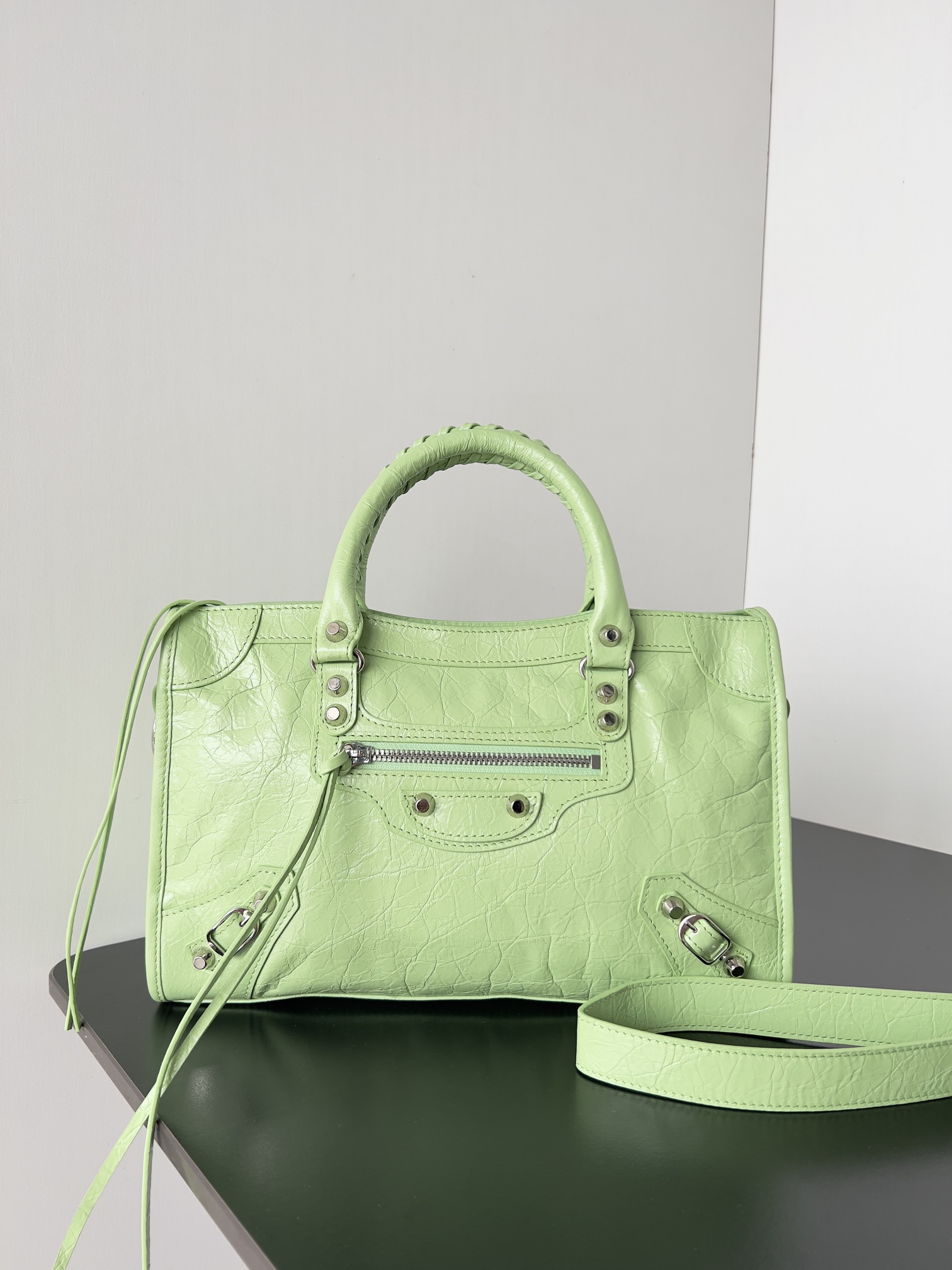 Balenciaga Women’s Le City Bag Small in Green | Balenciaga US