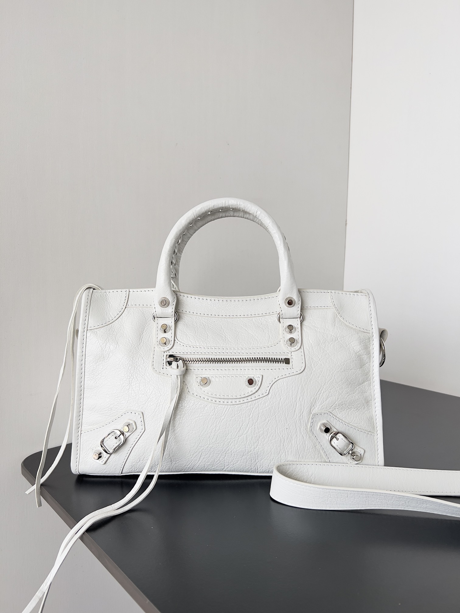Balenciaga Women’s Le City Bag Small in Granny white | Balenciaga US