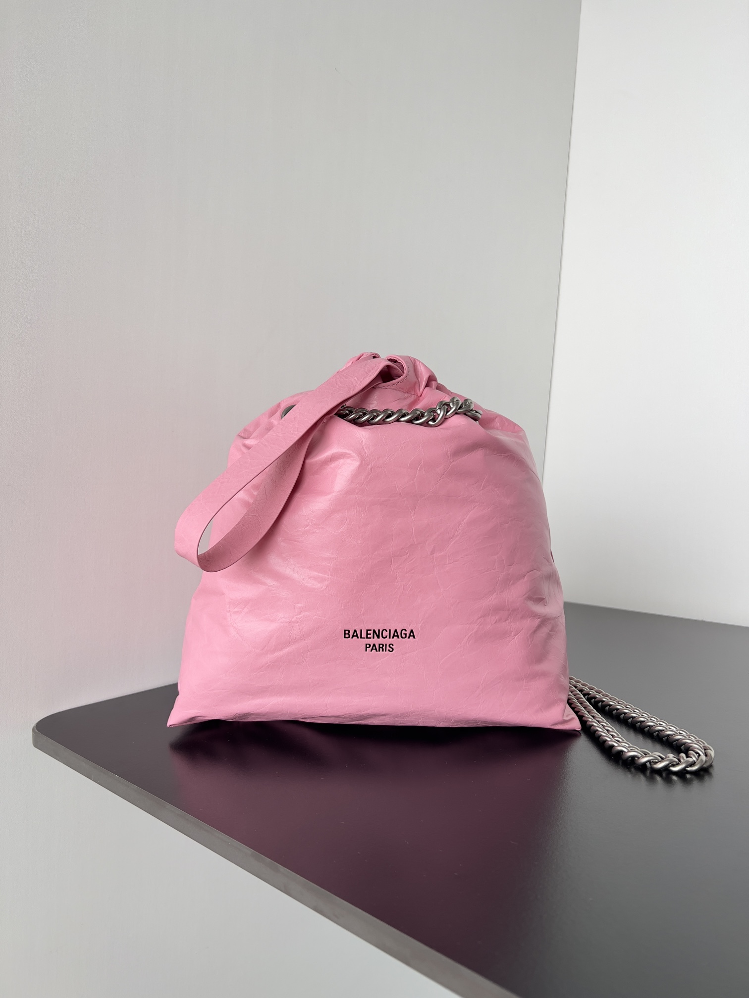 Balenciaga Crush Tote Bag In 5812 -sweet Pink