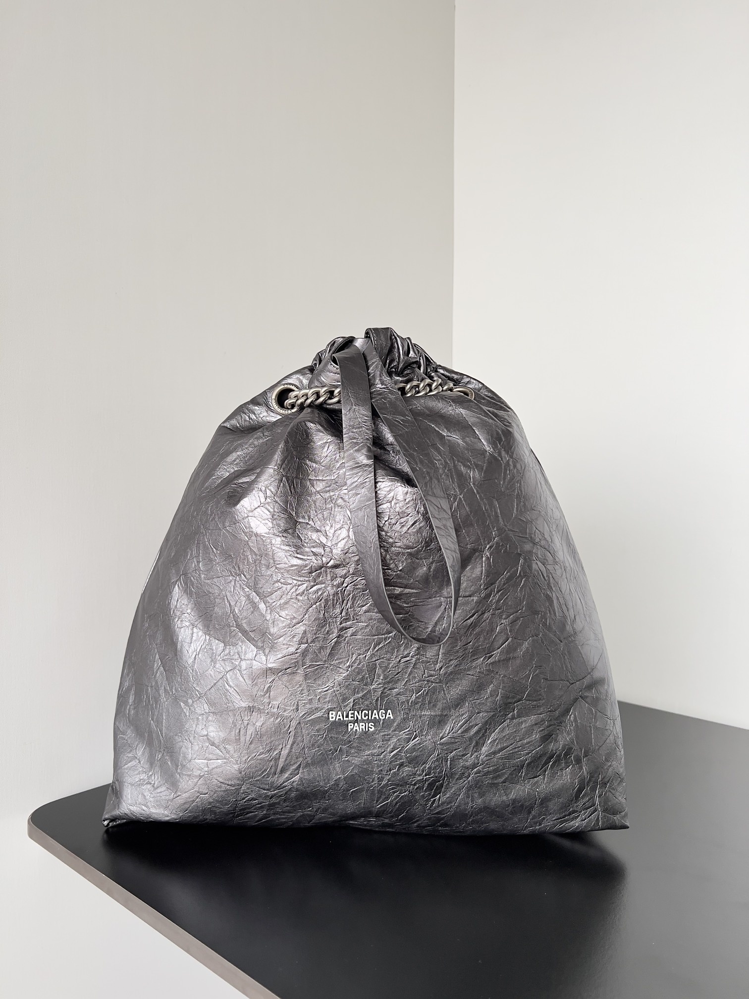 Balenciaga Medium Leather Crush Tote Bag  Balenciaga 03219