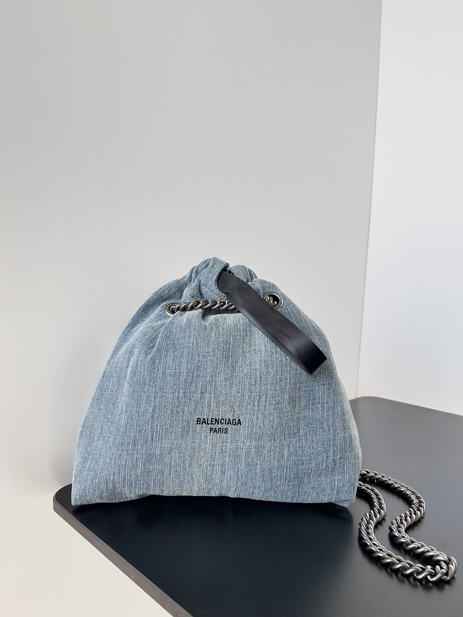 Balenciaga Women’s Crush Tote Bag Small in Blue | Balenciaga US