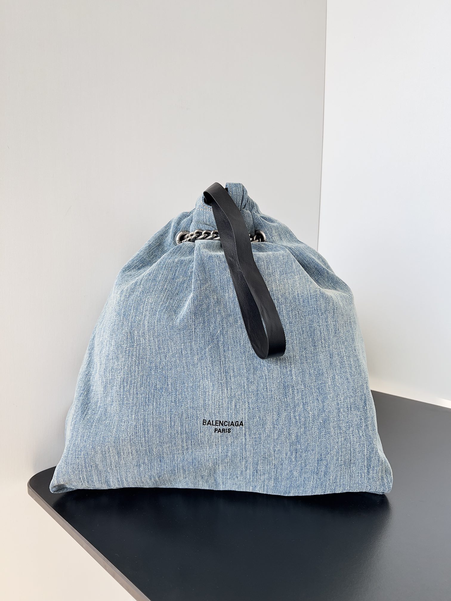 Balenciaga Women’s Crush Tote Bag Small in Blue | Balenciaga