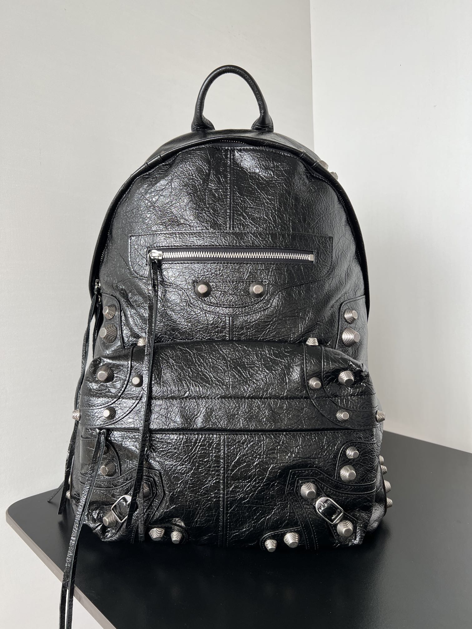 Balenciaga Le Cagole Backpack Glossy Black –