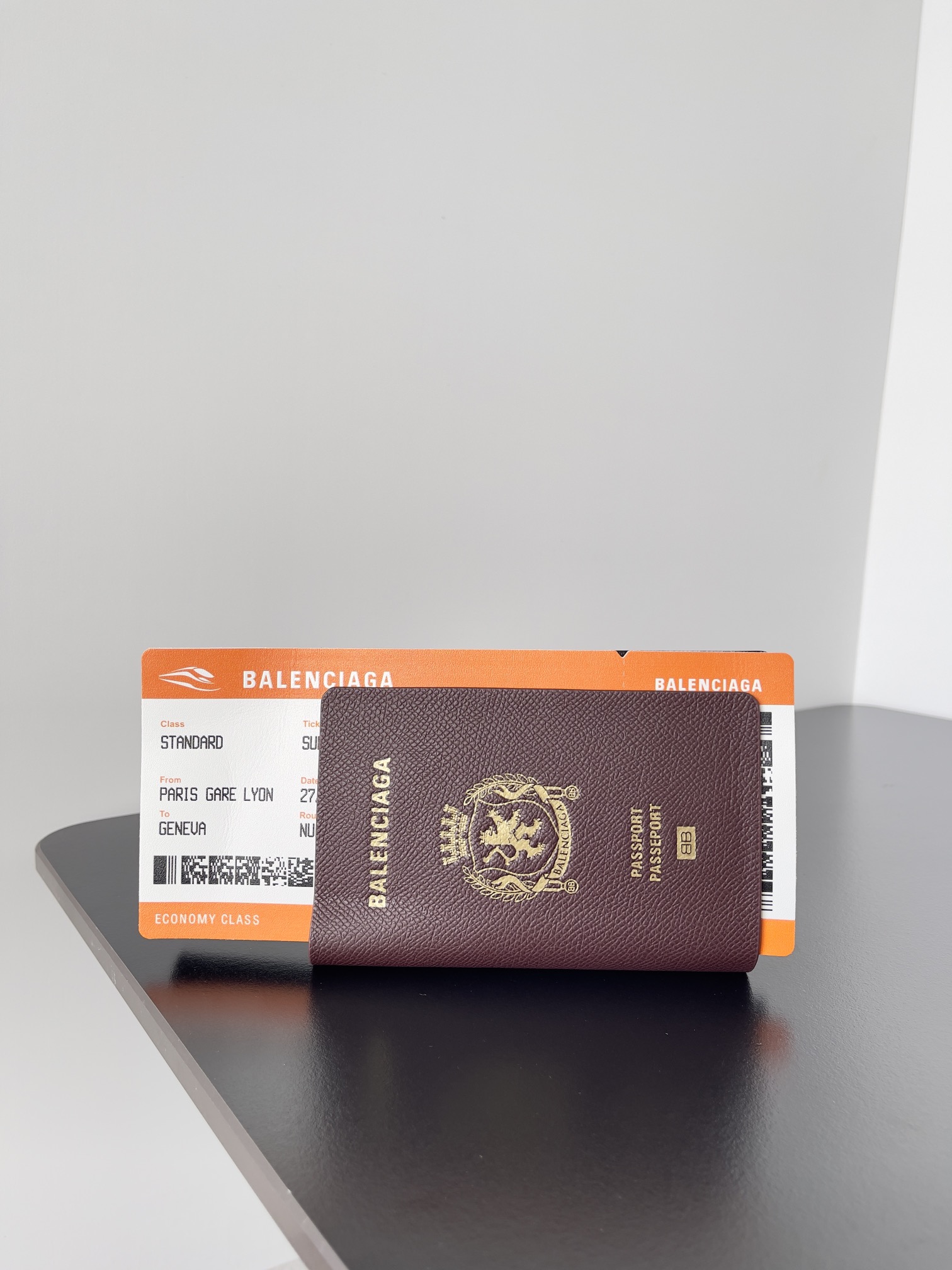 Balenciaga Calfskin Passport Phone Holder