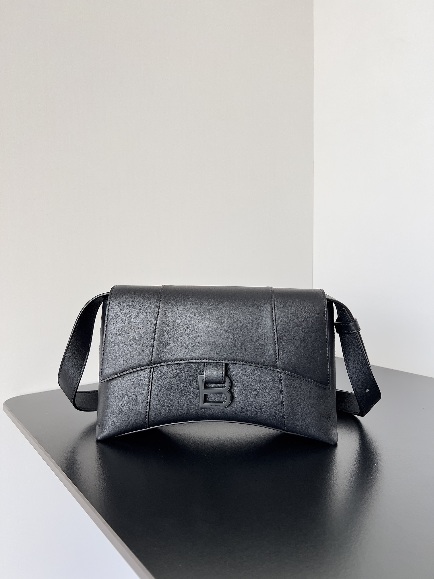 BALENCIAGA Grained Calfskin Monochrome M Downtown