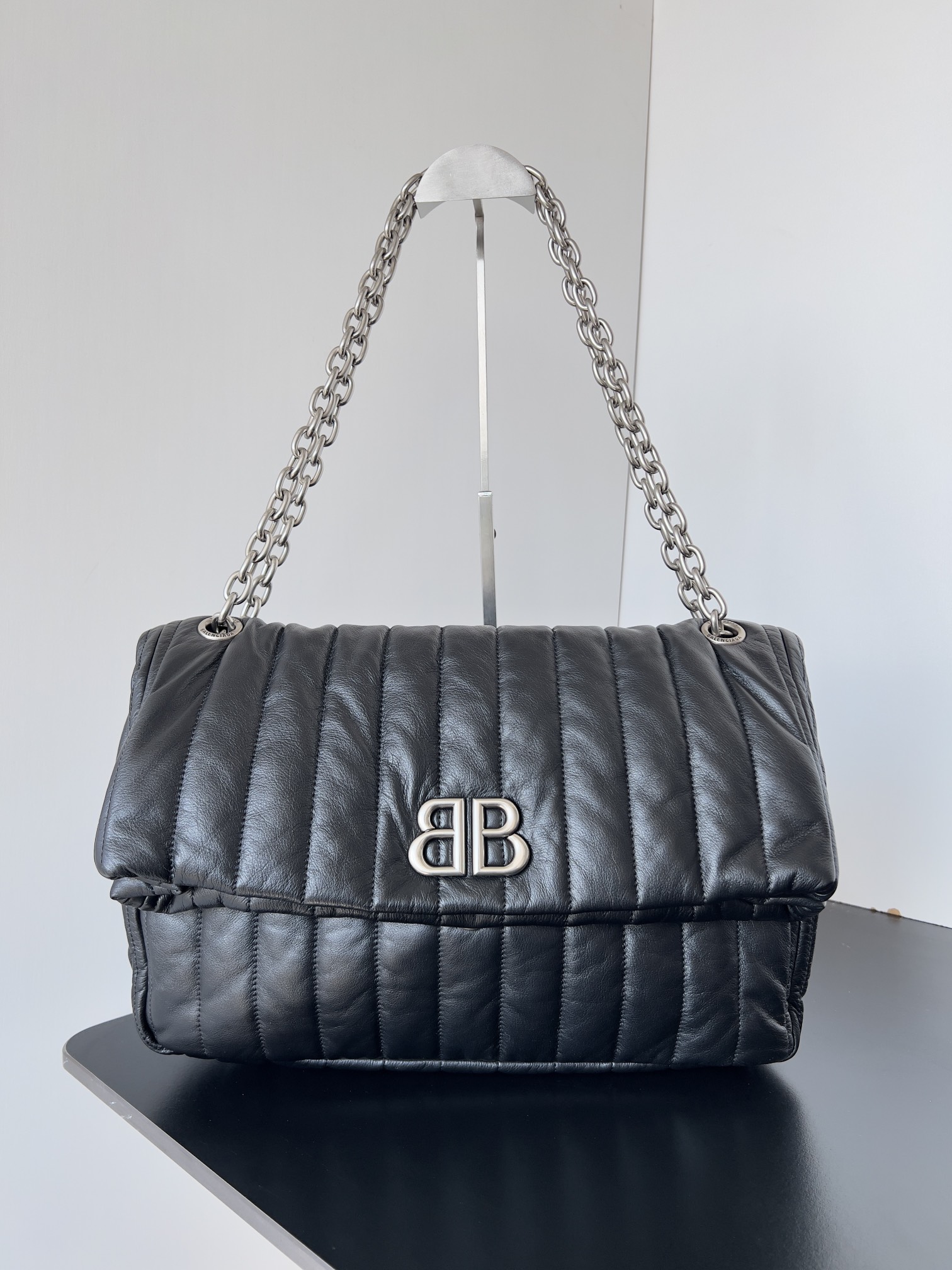 Balenciaga Monaco Medium Quilted Chain Bag |