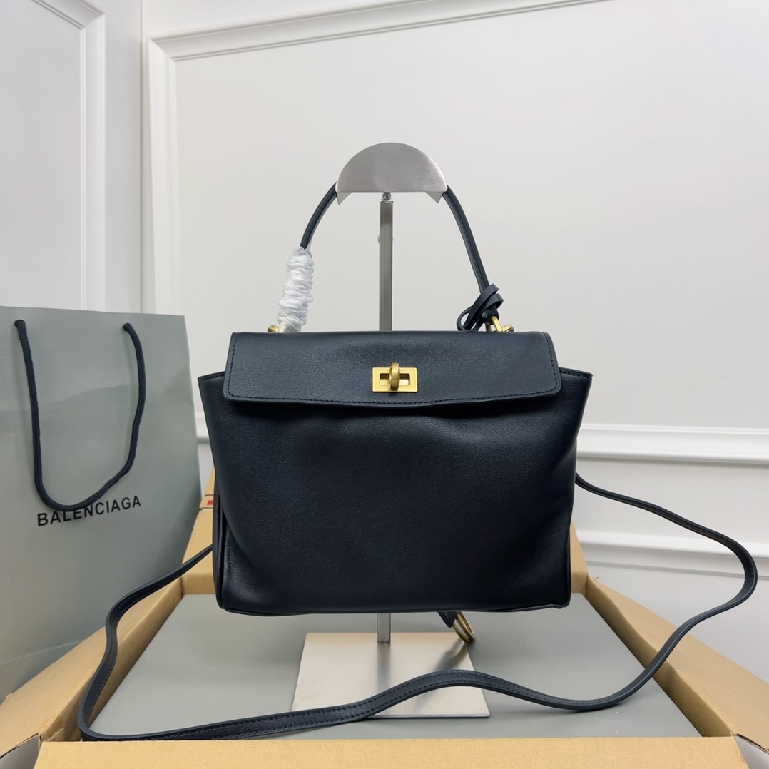 BALENCIAGA Rodeo Small Shoulder Handbag Calfskin