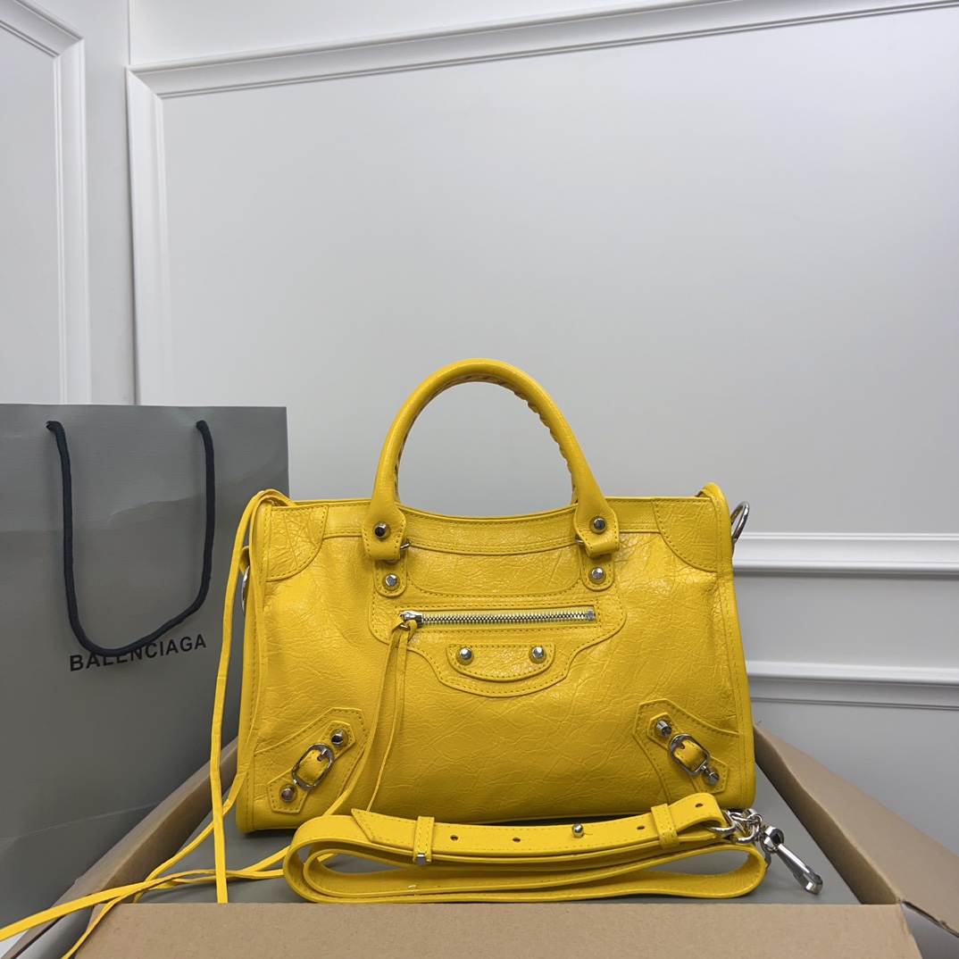 Balenciaga | Bags | Balenciaga City Mini Yellow | Poshmark
