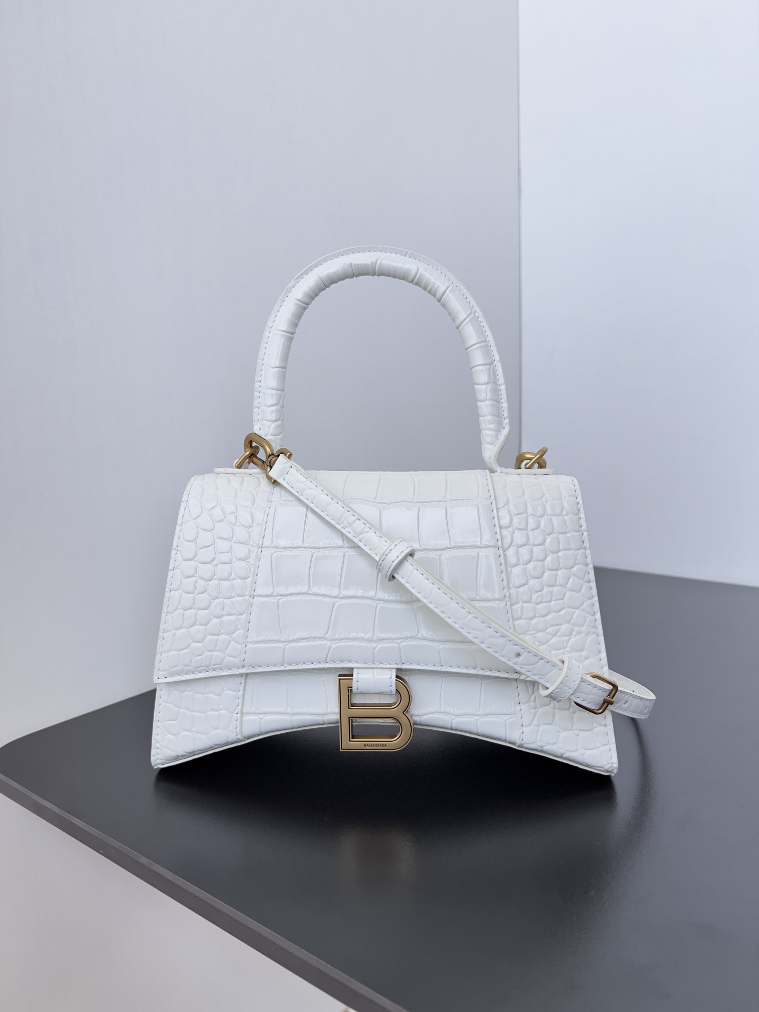 Balenciaga Leather Top Handle Bag – White Handle Bags, Handbags – BAL325724