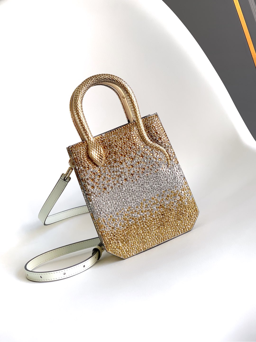 Bvlgari Women’s Mini Crystal Dust Tote In Gold