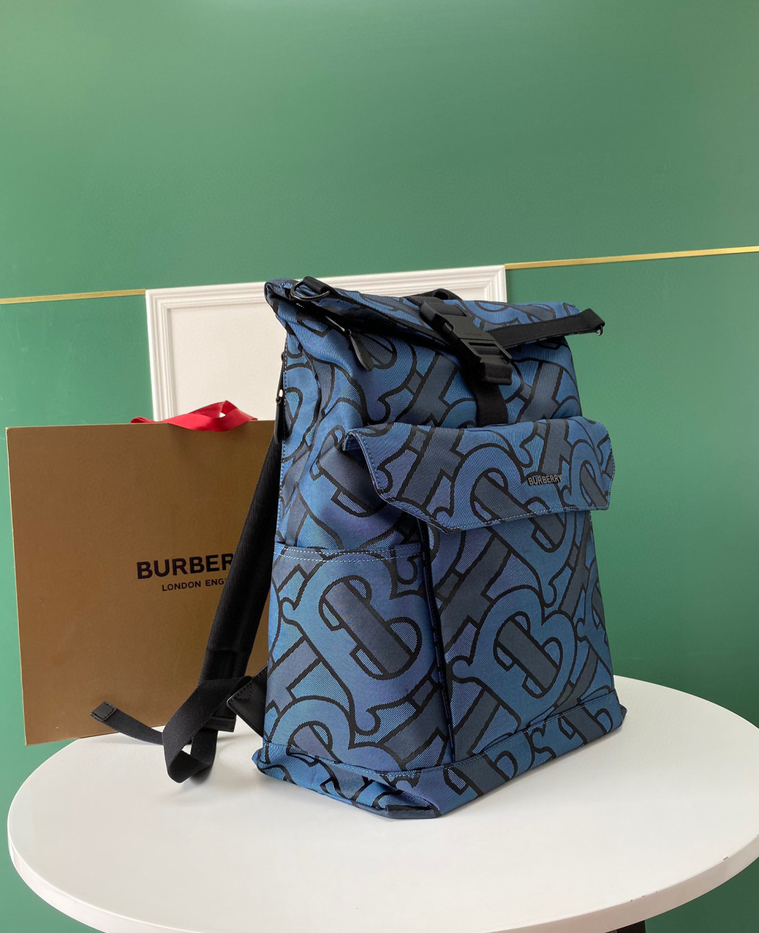 Burberry Orville Tb Monogram Jacquard Backpack in Blue for Burberry  00059