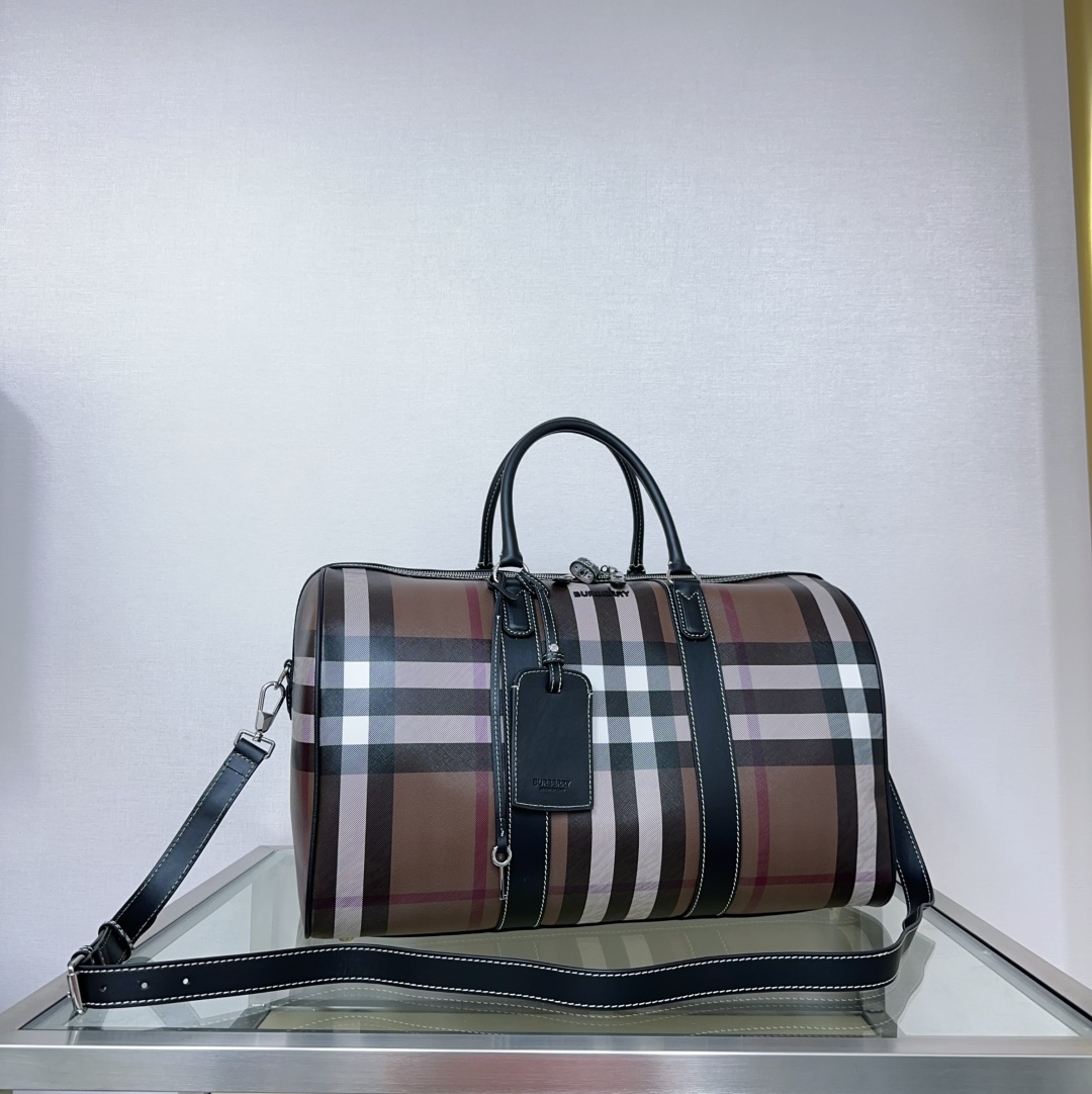 Burberry Burberry Giant Check Bag in Dark Birch Brown |