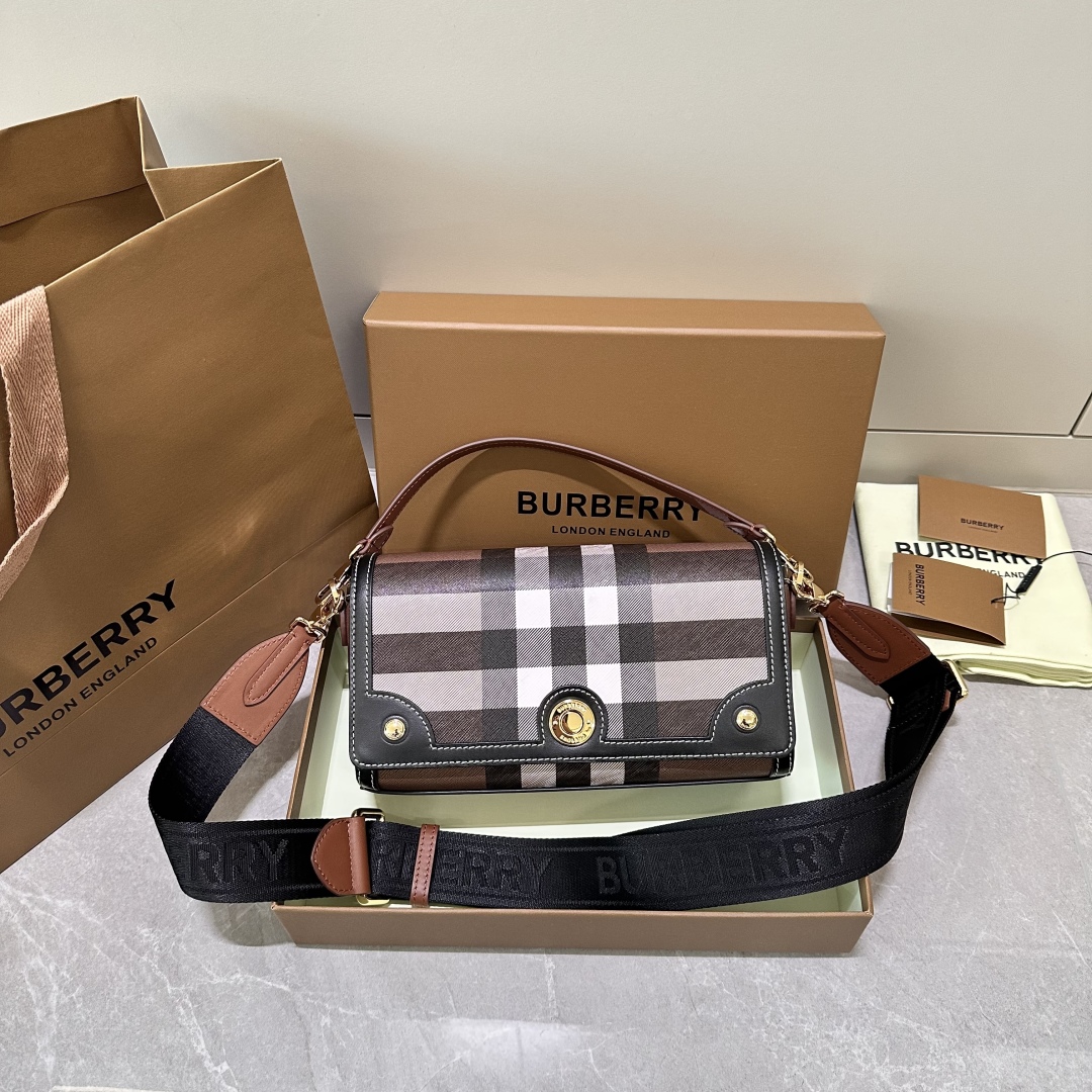Burberry Plaid Top Handle Bag on SALE