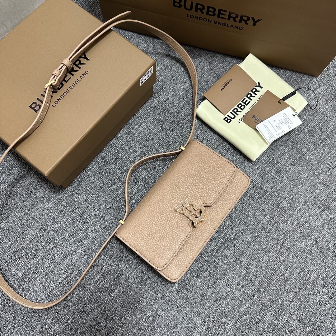 BURBERRY – Tb Mini Leather Crossbody Bag Burberr Burberry  00416