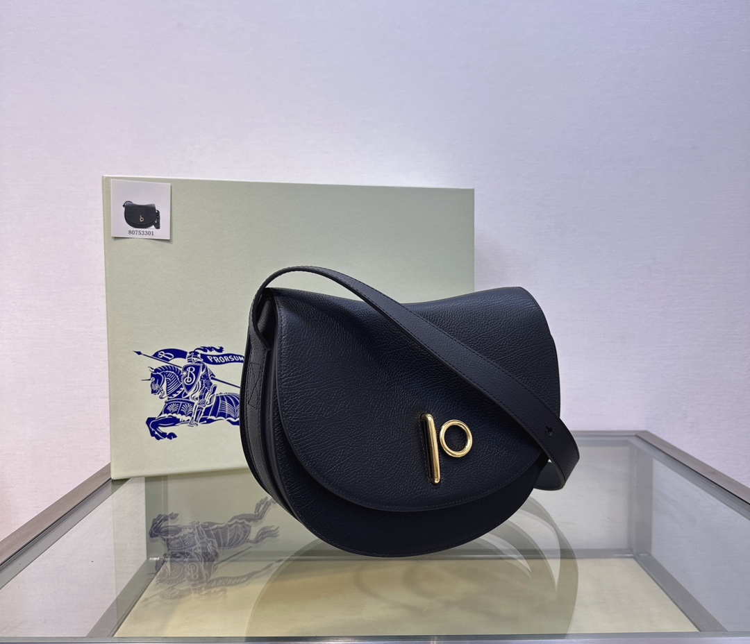 Burberry Small Rocking Horse Shoulder Bag in black