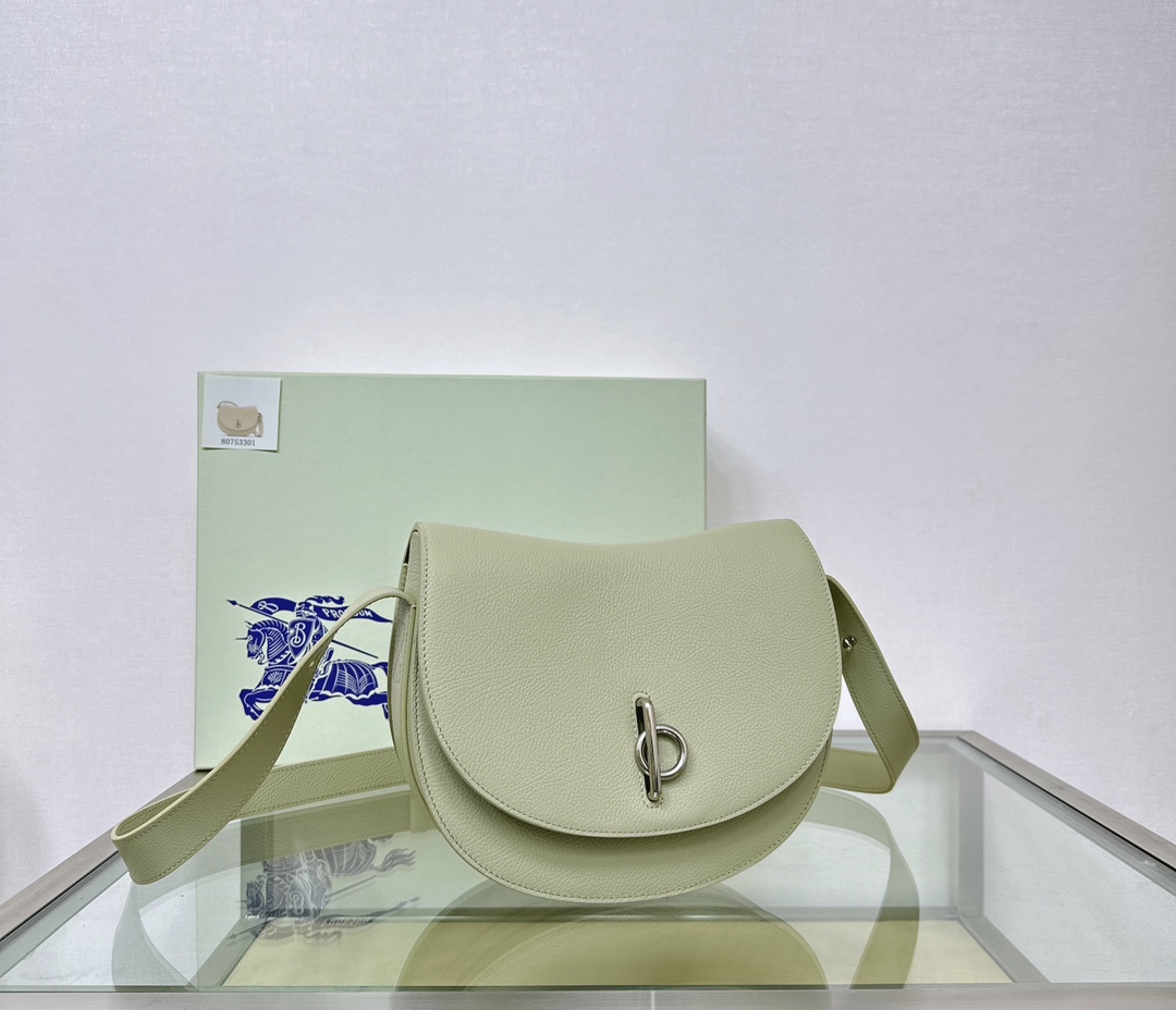 Burberry Medium Rocking Horse Leather Saddle Bag