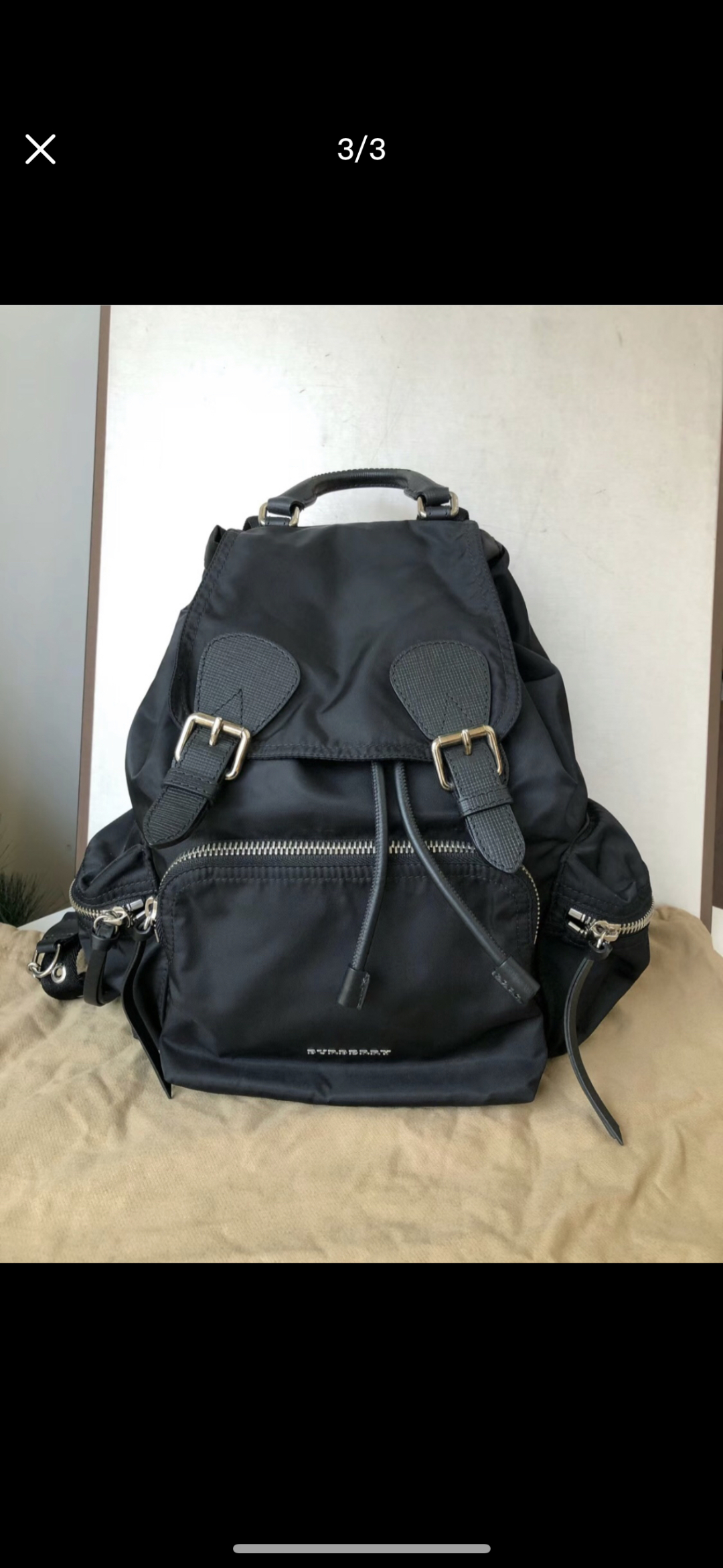 BURBERRY Nylon Medium Crossbody Rucksack Backpac