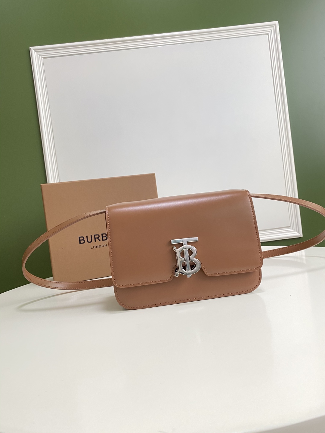 Burberry TB Monogram Belt Bag – Brown Waist Bags, Handbags