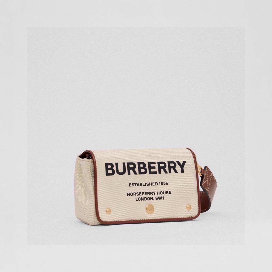 BURBERRY Cotton Canvas Horseferry Print Small Burberry 00899
