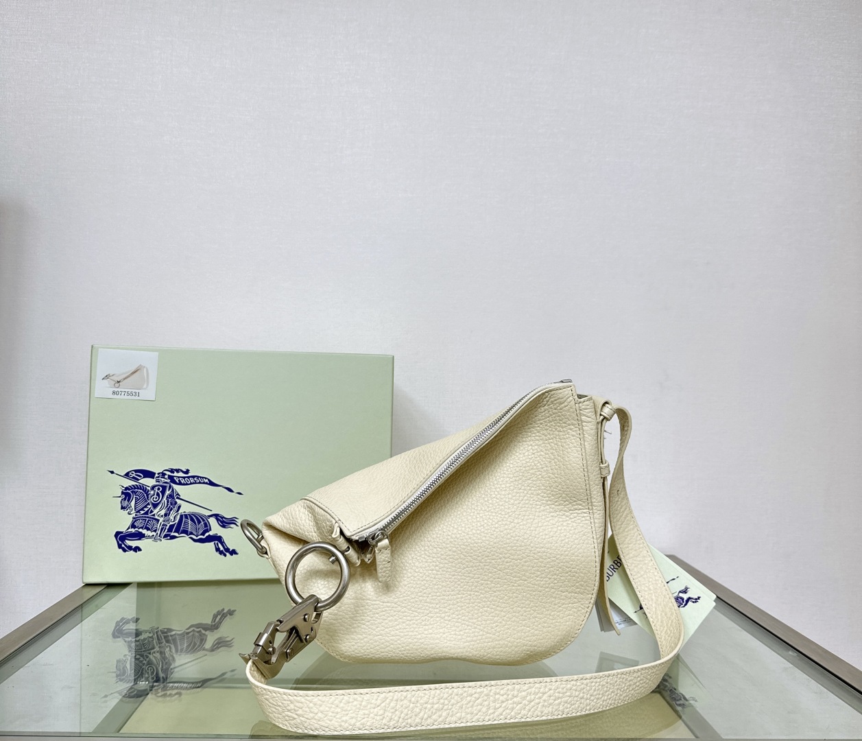 Burberry Small Knight Crossbody Bag in Metallic Burberry 010311