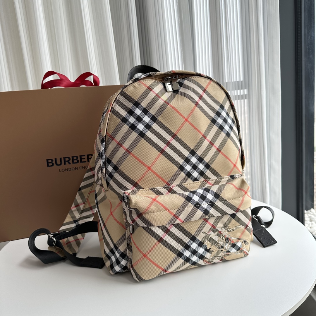 Burberry Techno-Canvas Backpack in Gray for Men