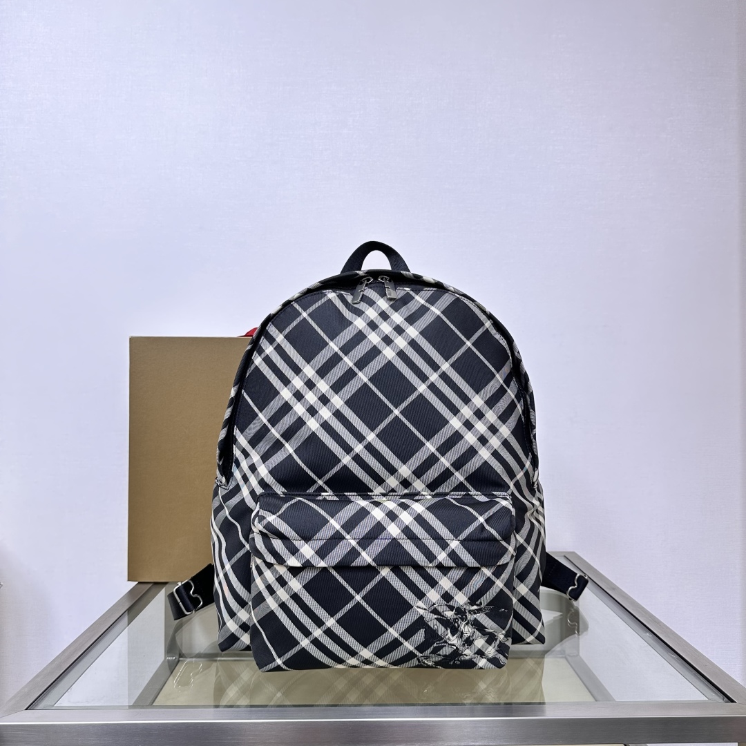 Burberry  EKD Checked Backpack ack