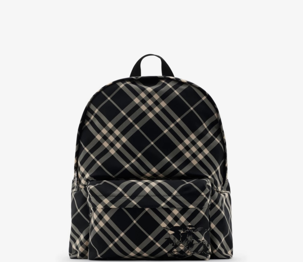 Burberry Check Backpack in Dark birch brown – Women