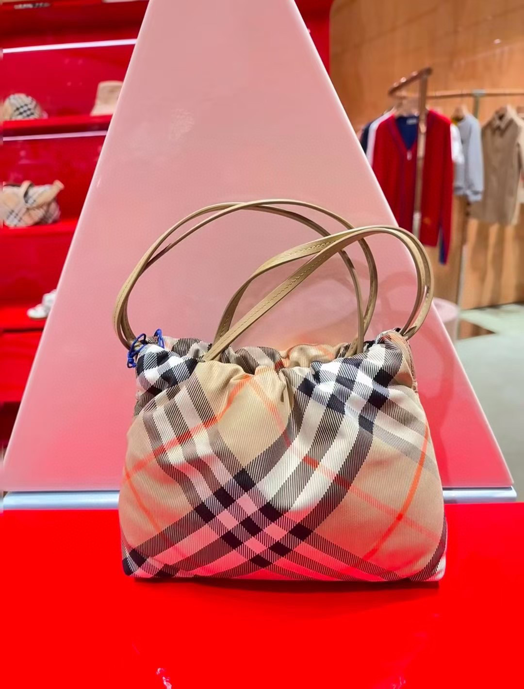 Burberry Check-pattern Clutch Bag In Brown |  Burberry  01349