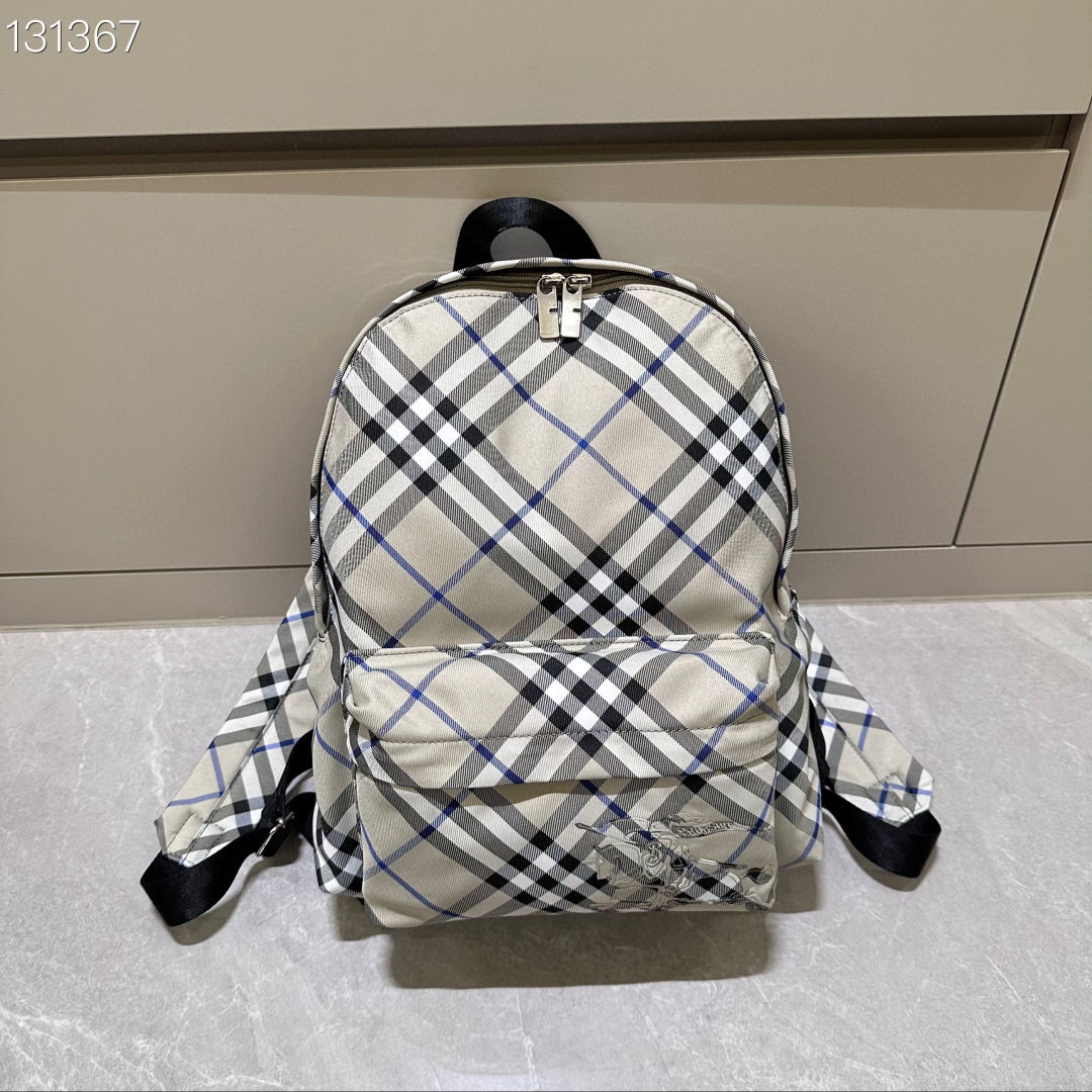 Burberry Shield Backpack Checkered Linchen Polyamide New | eBay Burberry  014010