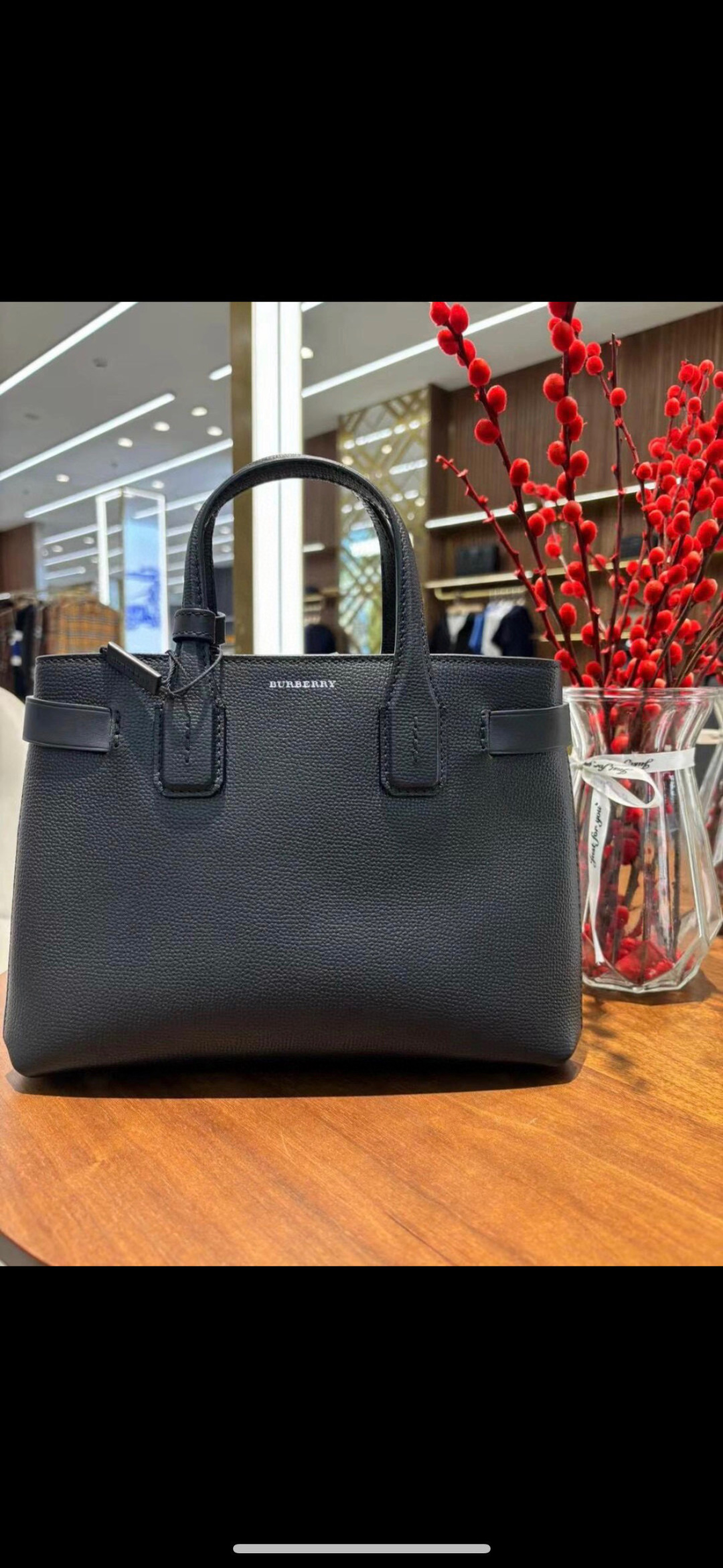 Burberry Brogues Tote Small Black Canvas/Leather | eBay