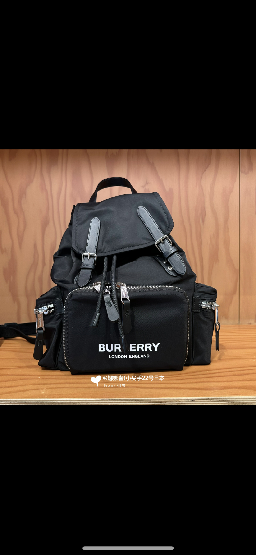 Burberry Rucksack Backpack 4068204 Black Nylon