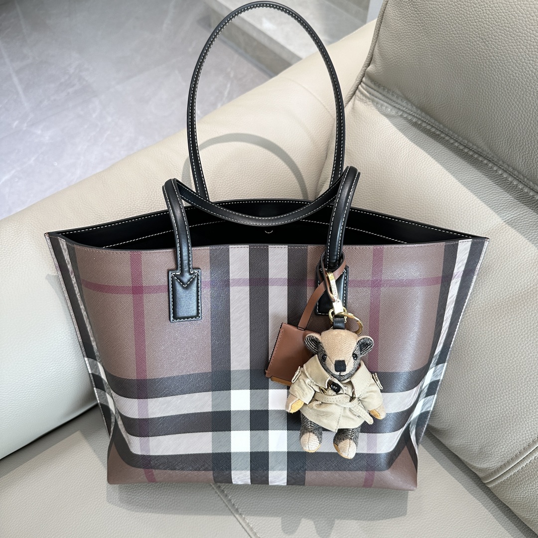 Burberry Medium Vintage Check Tote Bag – Brown Totes,