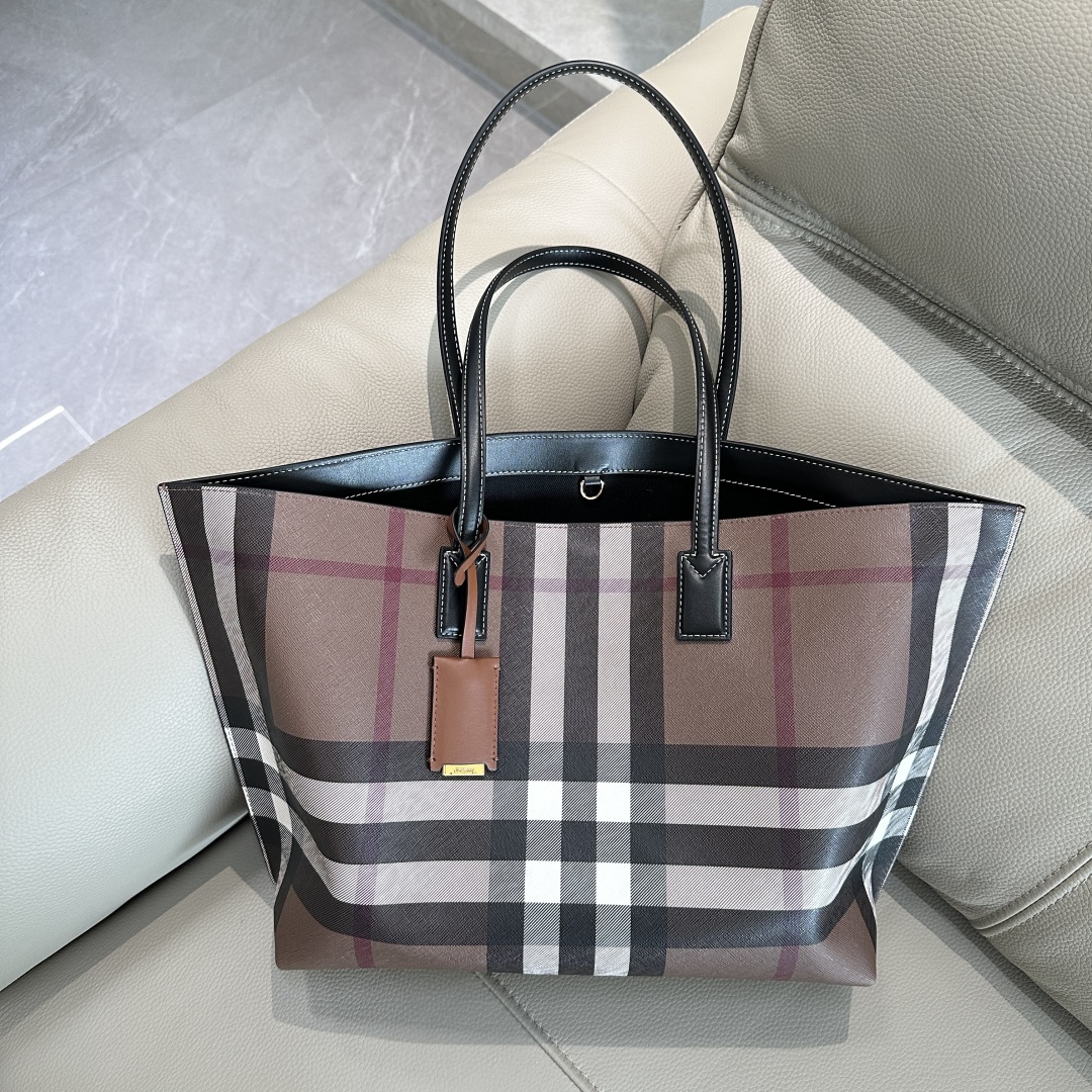 Burberry Medium Check Tote Bag | Brown