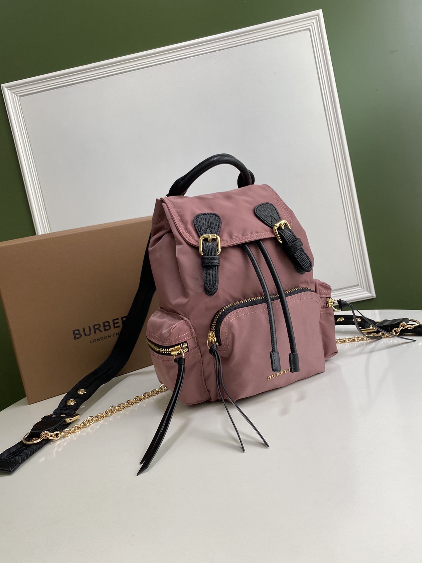 Burberry Nylon Backpack – Pink Backpacks, Handbags – Burberry 01549