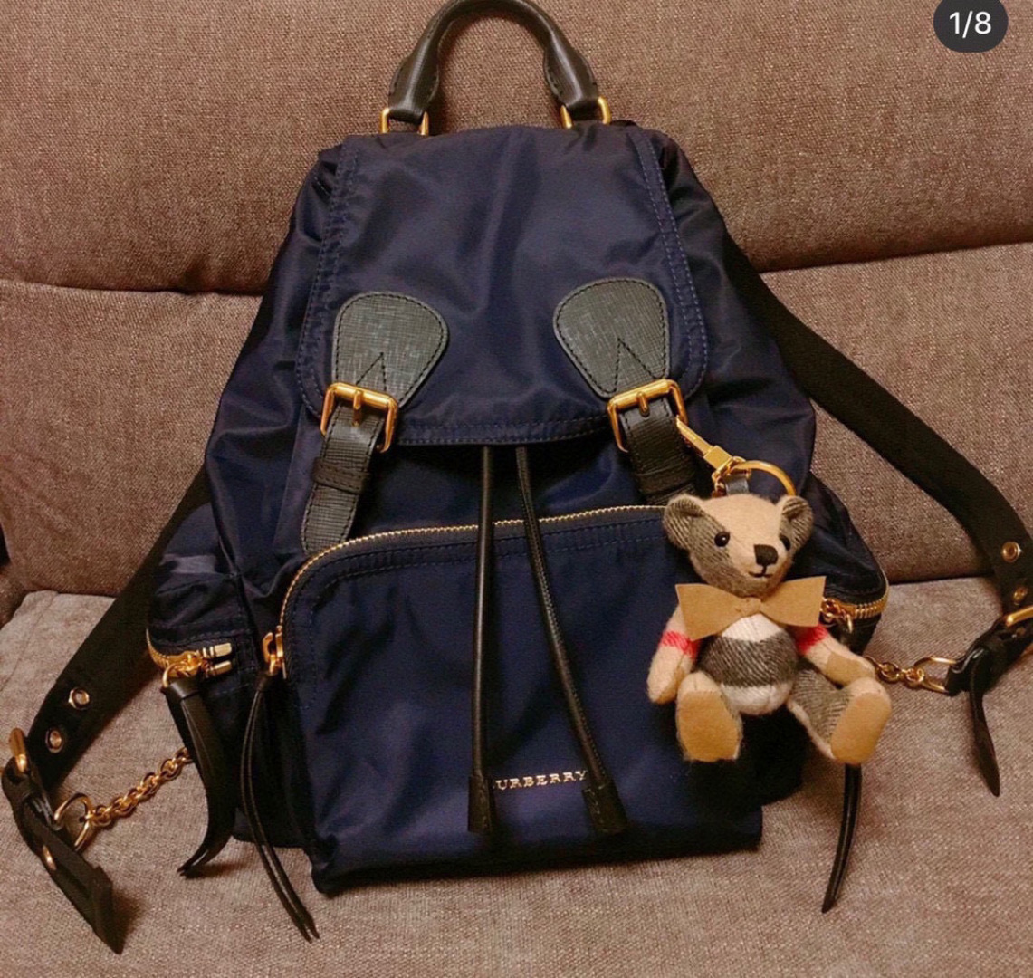 Burberry Pre-Owned 2000s logo-lettering Backpack | Blue |