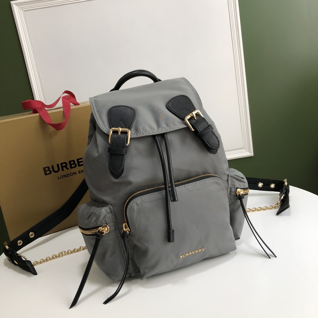 Burberry Medium Rucksack in Thistle Grey