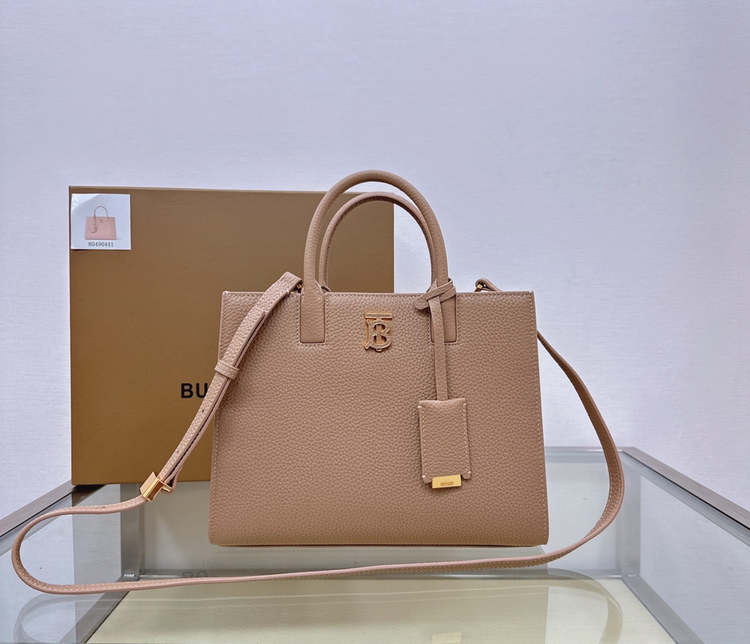 Burberry Small Frances Tote Bag In Nude |