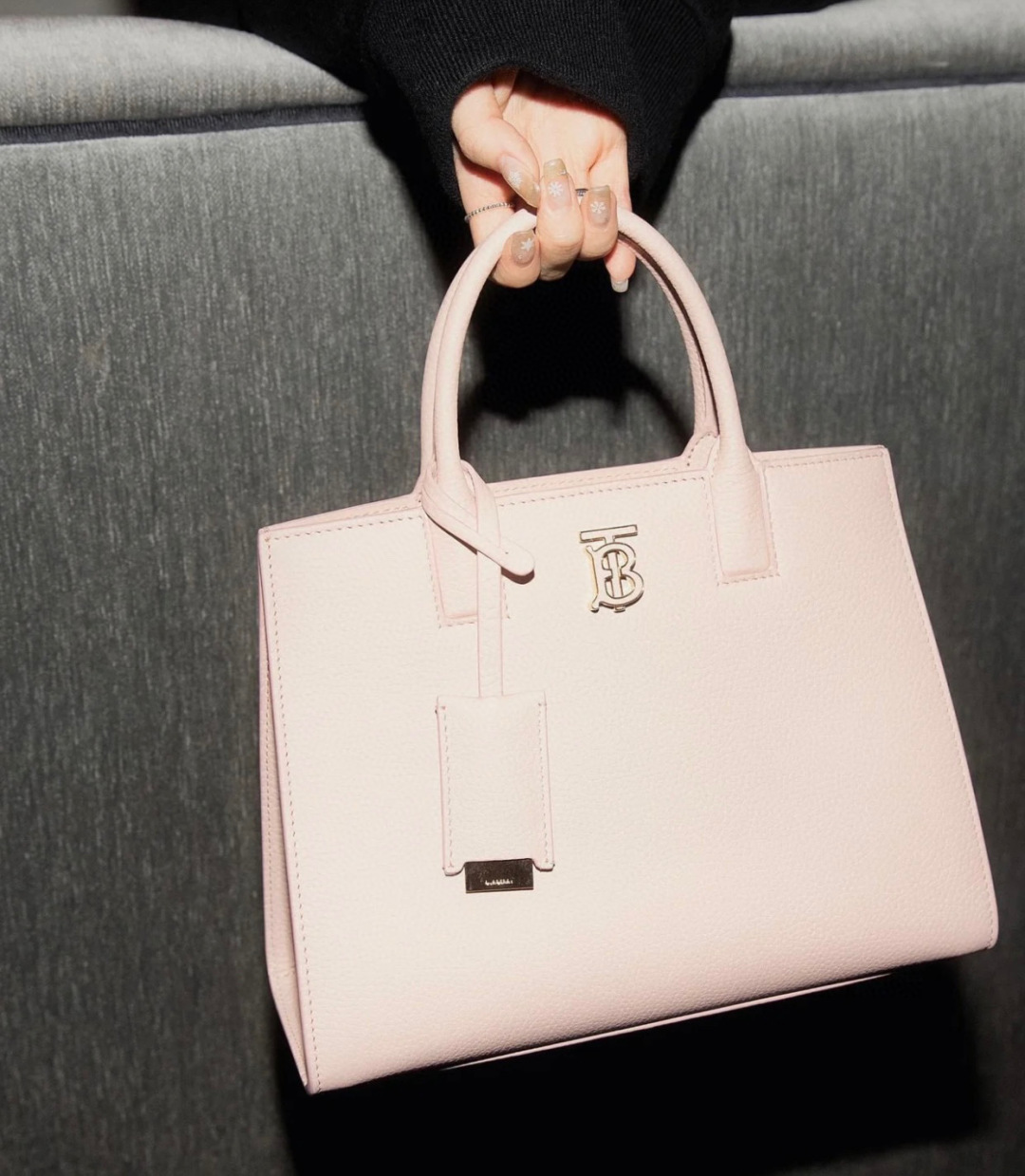 Burberry Dusky Pink Leather Mini Frances Tote | eBay