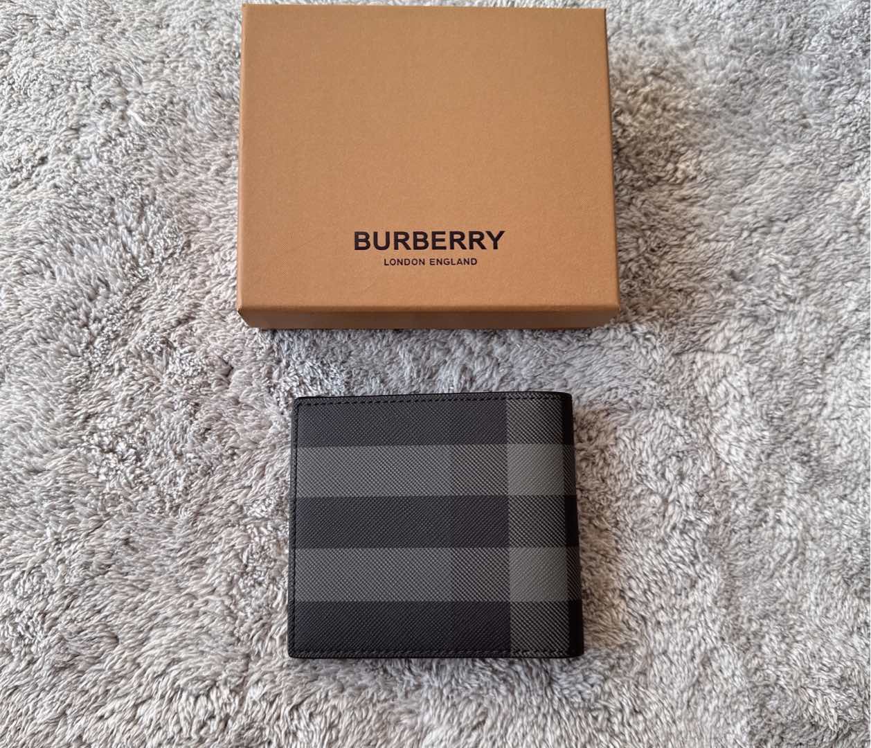 Burberry Cc Bill Coin Charcoal Check – Black |