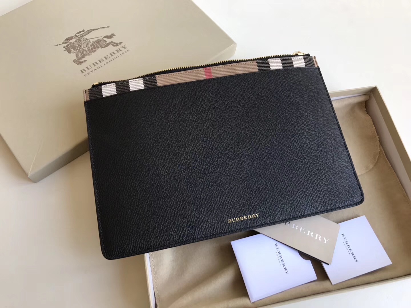 Burberry House Check Clutch Bag | ModeSens Burberry 02699