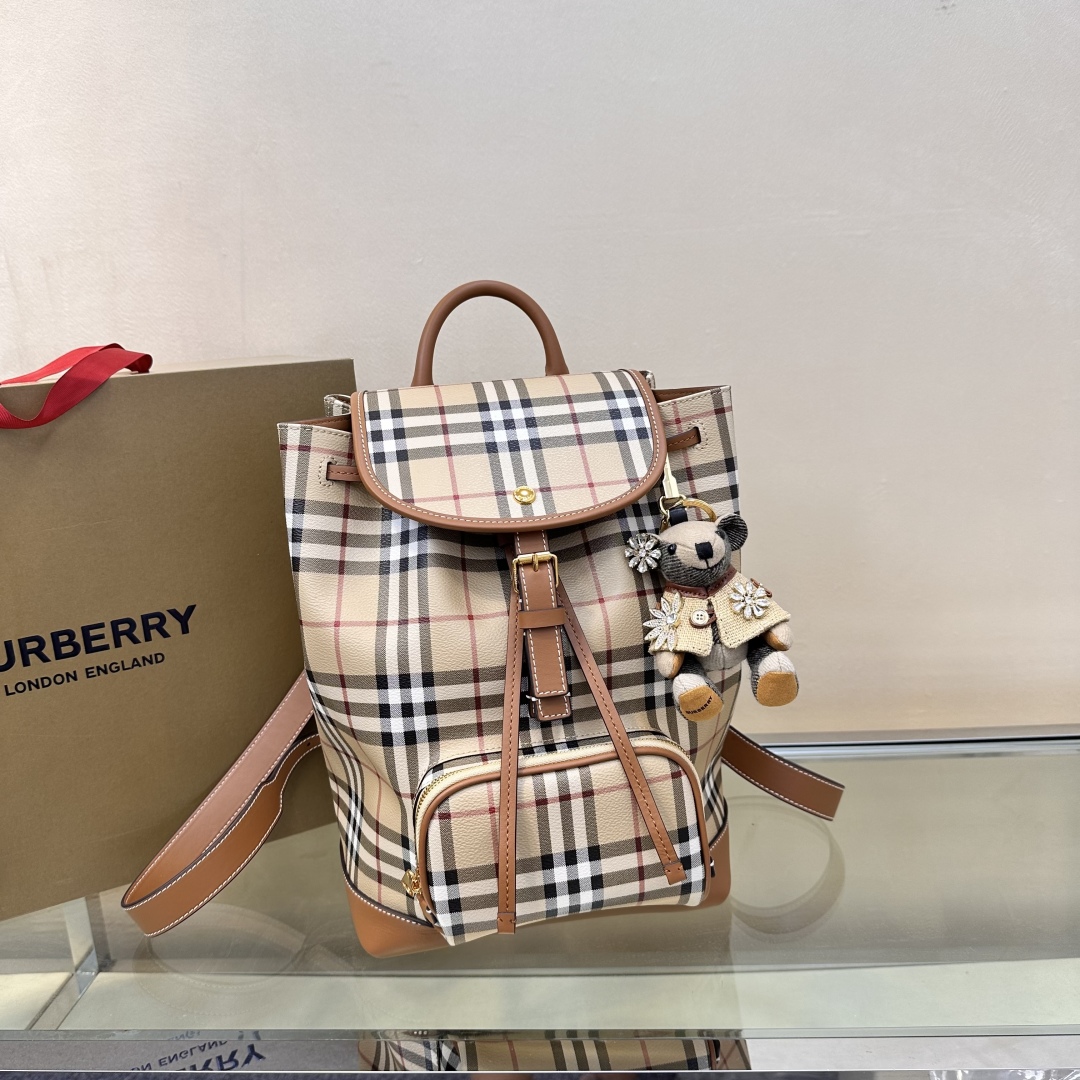 Burberry Womens Vintage Check Medium Coated-canvas Burberry 02759