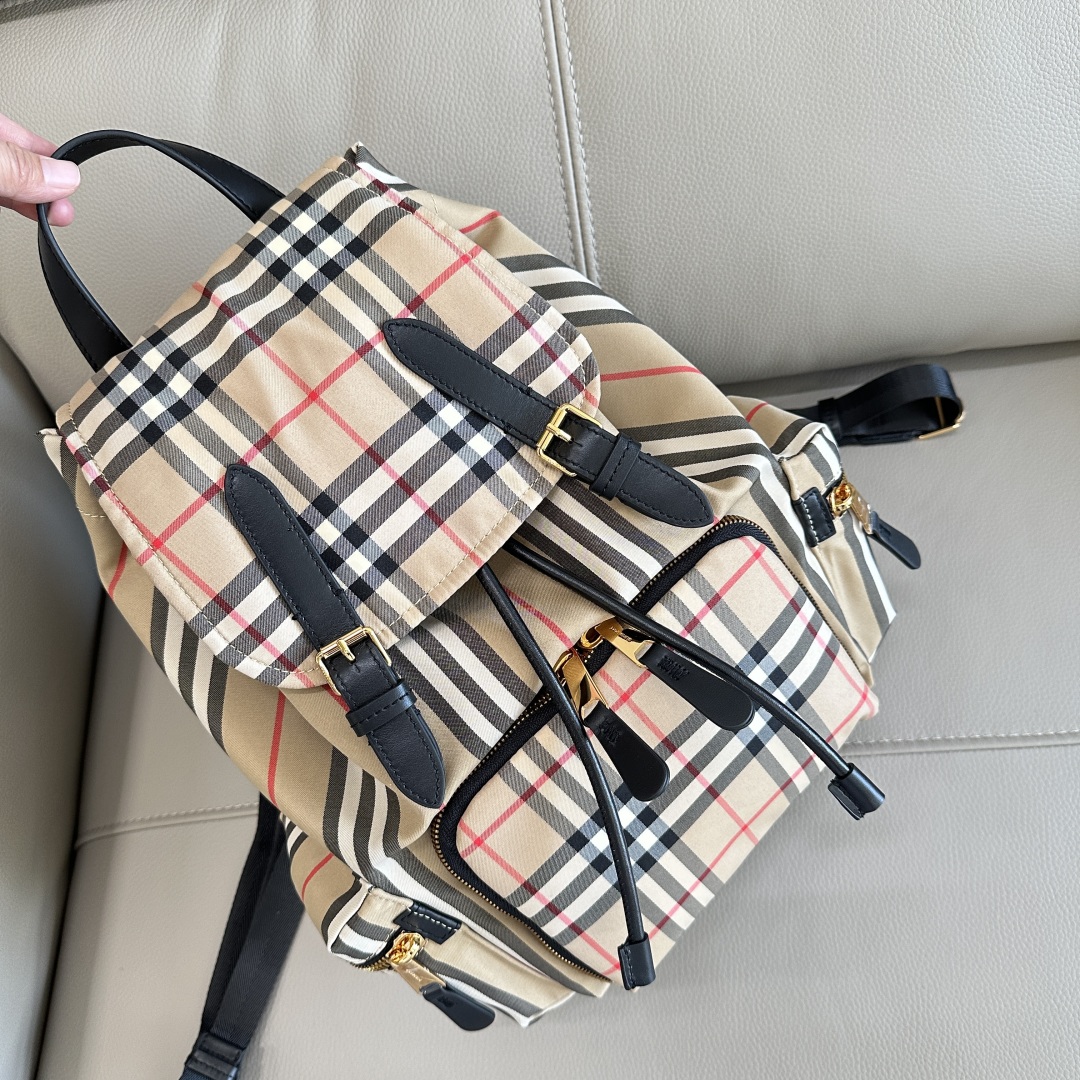 Burberry London Vintage Check Beige Rucksack Backpack