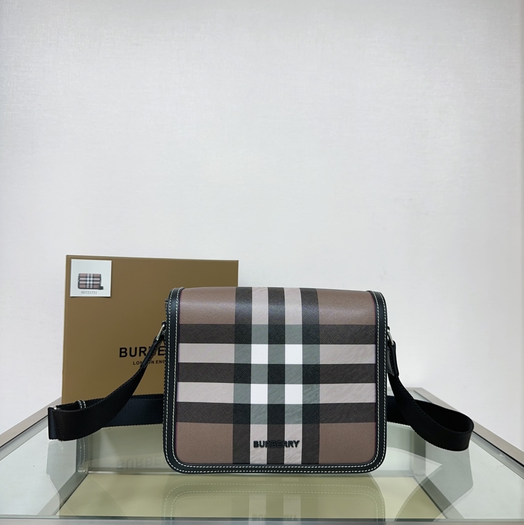 Burberry Alfred Check Small Messenger Bag