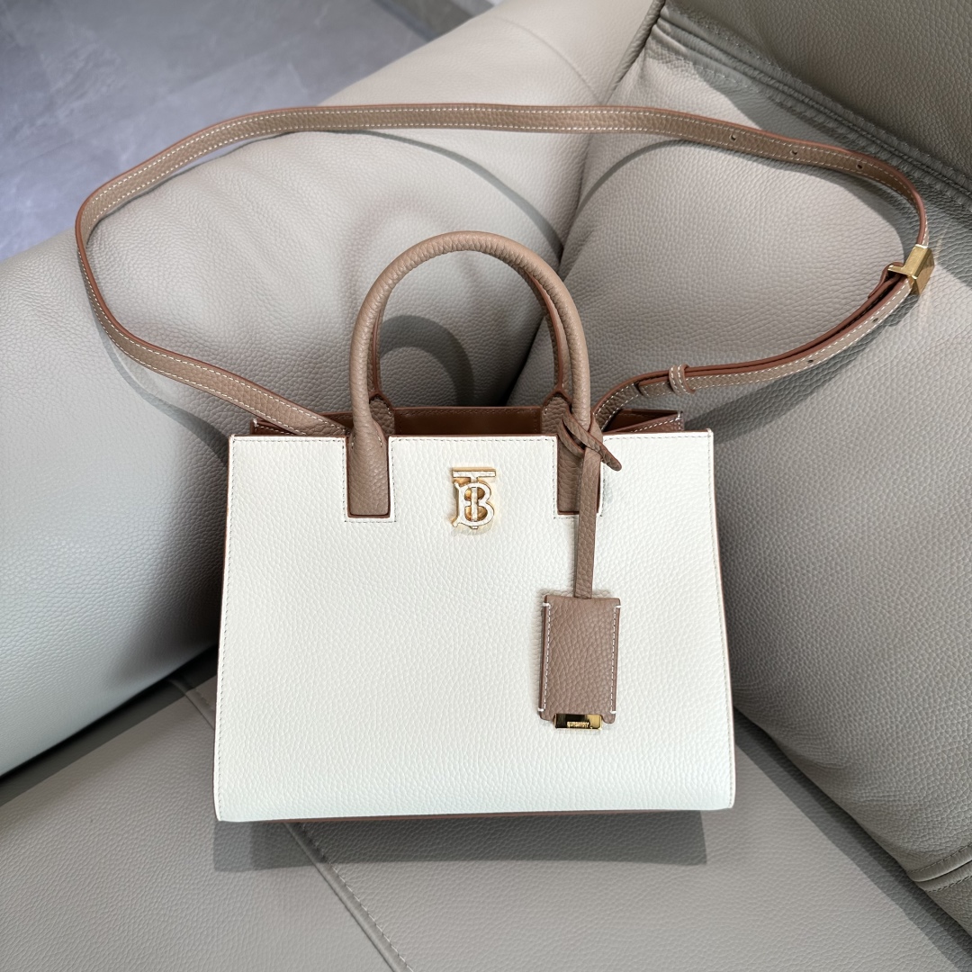 Burberry Leather Frances Handle Bag – Brown Handle BURBERRY  04419