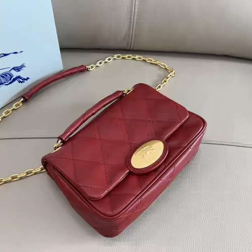 BURBERRYSmall Strand Bag red​ in Punnet – Women, Leather | Burberry